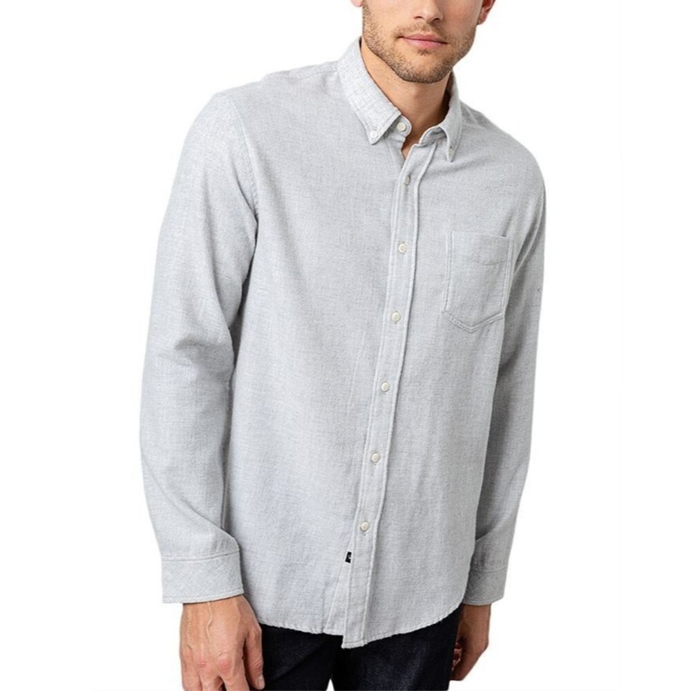 RAILS Shirt Mens XXL Heather Gray Flannel Button Up Pocket RUNSON $148